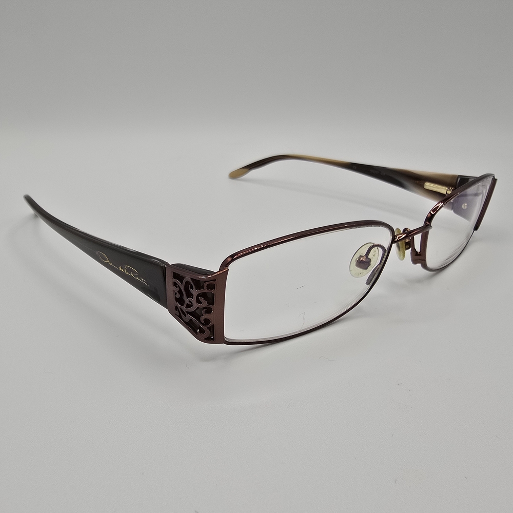 Oscar De La Renta CUSLR11 200 Eyeglasses Full Rim Brown 53 17-135, Frames Only